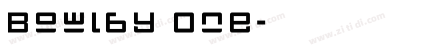 Bowlby One字体转换